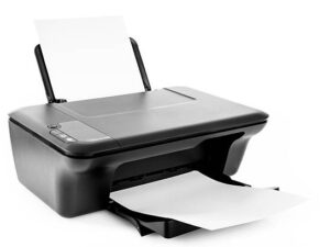 Inkjet printer with white papers. You can put your images on white sheets.